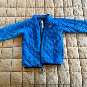 Patagonia Kids Bright Blue Puffer Jacket